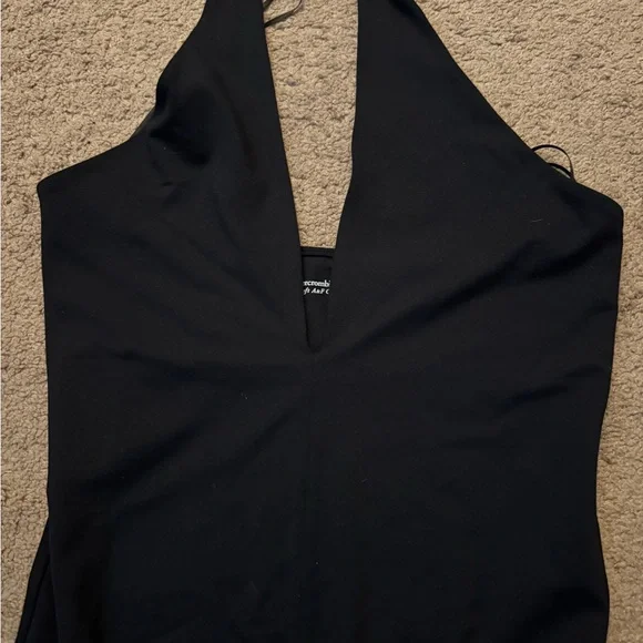 Abercrombie and Fitch Black Halter Neck bodysuit - Picture 3 of 7